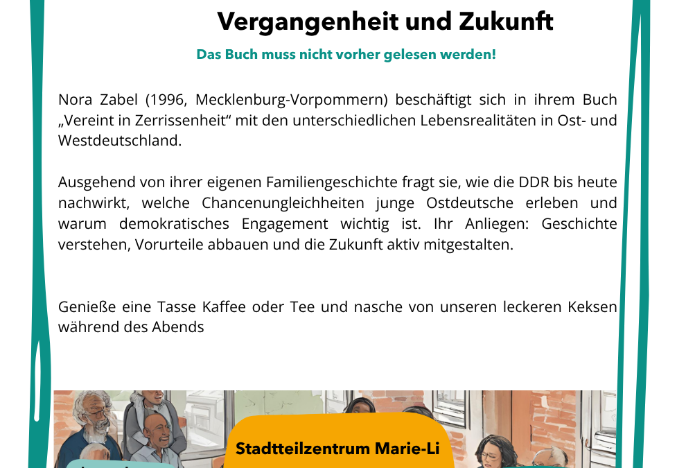 Gesprächs- und Literaturcafé: Ostdeutschland zwischen Vergangenheit und Zukunft