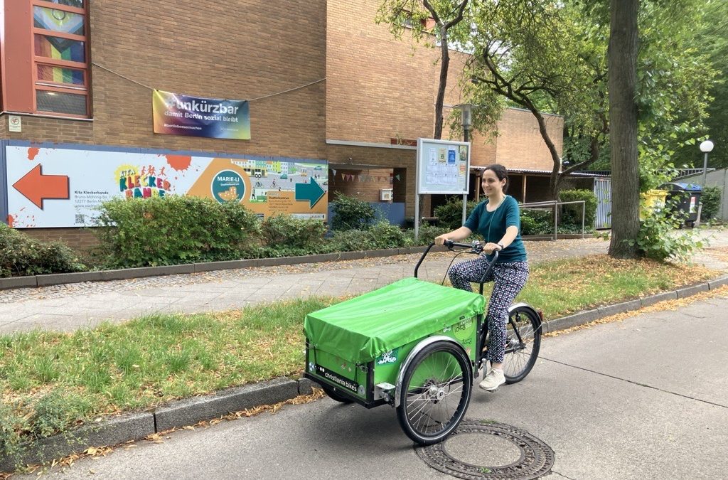 Unser Lastenrad „Marie-Li“ ist bereit zum Rollen!🚲